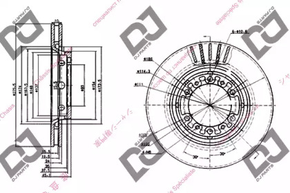 Тормозной диск DJ PARTS BD1234